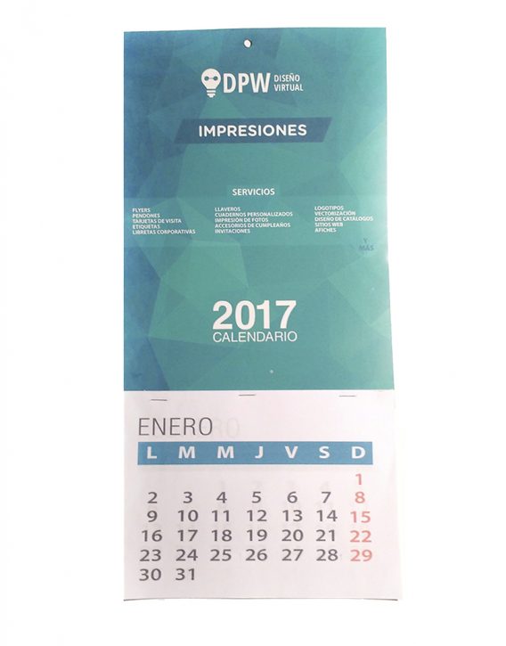 Calendario de pared