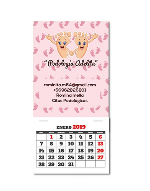 Mini Calendario Magnetico 2019 - Imprime Tu Producto CHILE
